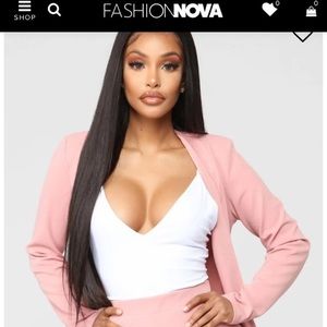 Fashion Nova Plus Size Blazer Set